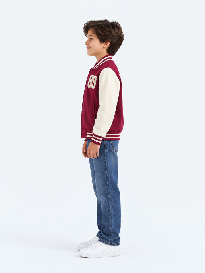 "BENJAMIN" Baseball Fleece Bomber Jacket
