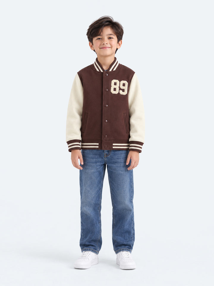 "BENJAMIN" Baseball Fleece Bomber Jacket