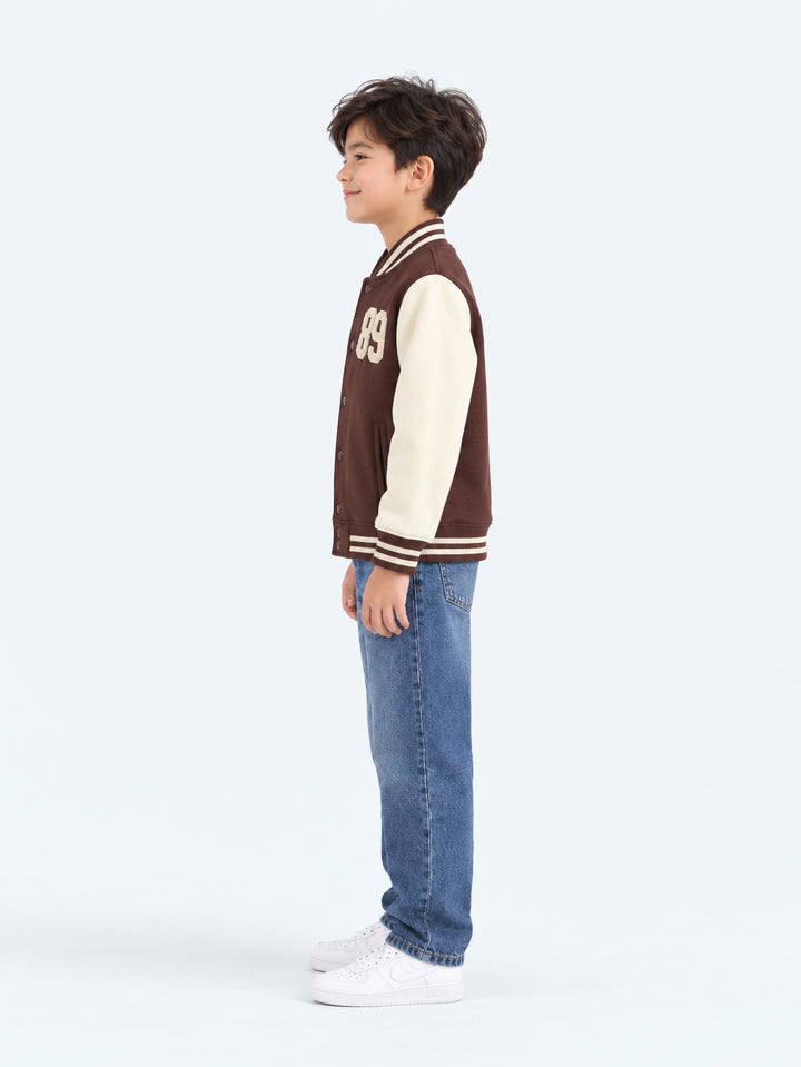 "BENJAMIN" Baseball Fleece Bomber Jacket