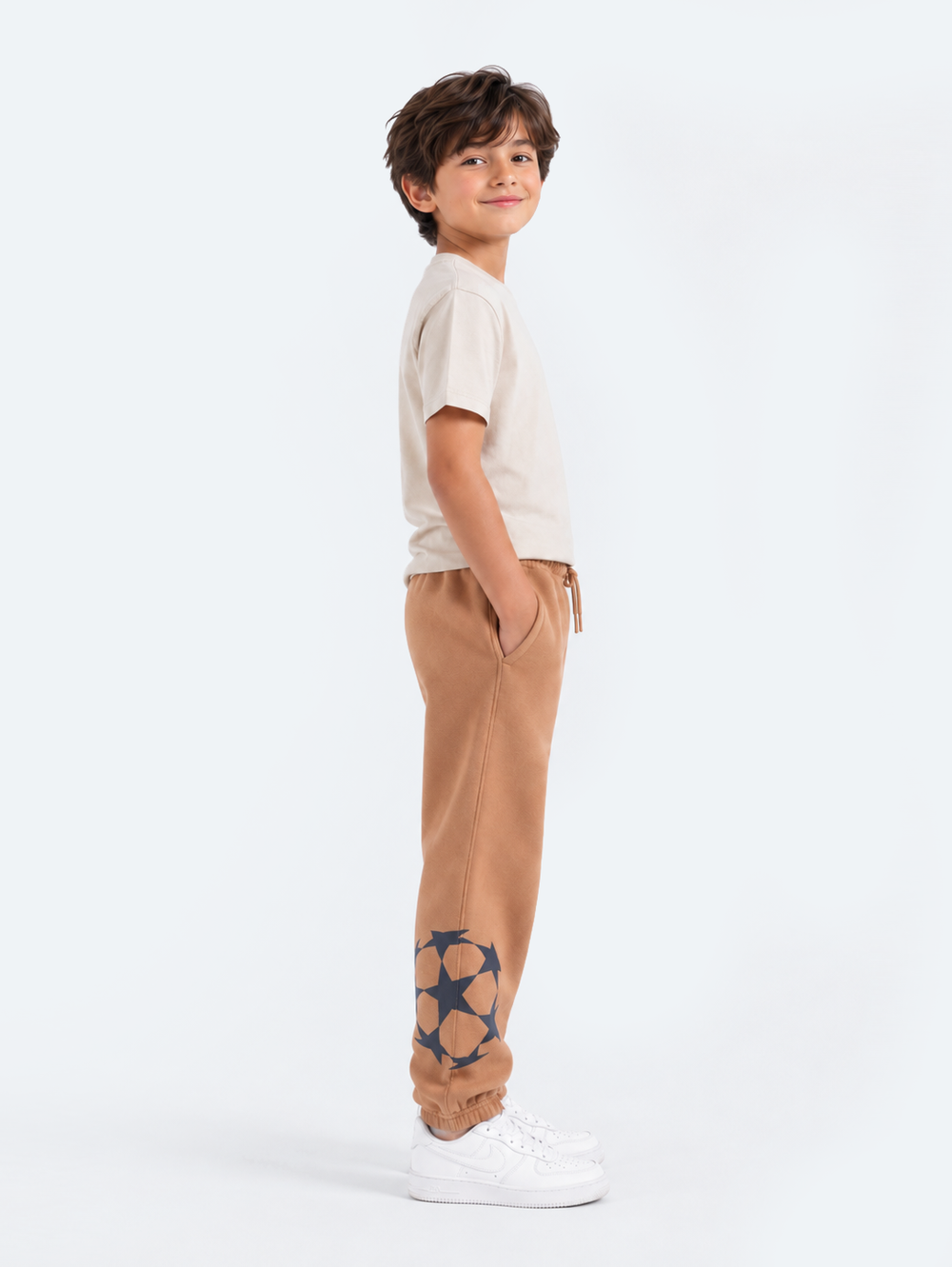 "WYATT" Chic Graphic Fleece Trouser