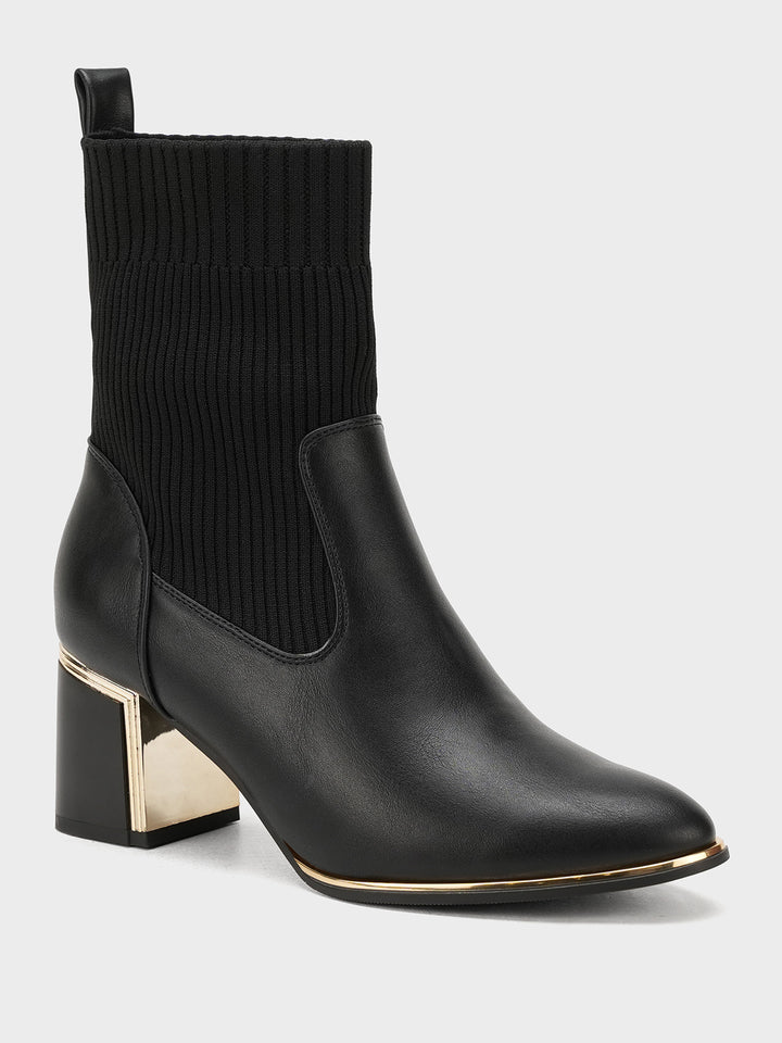 Women "AZALEE" Block Heel Ankle Boots