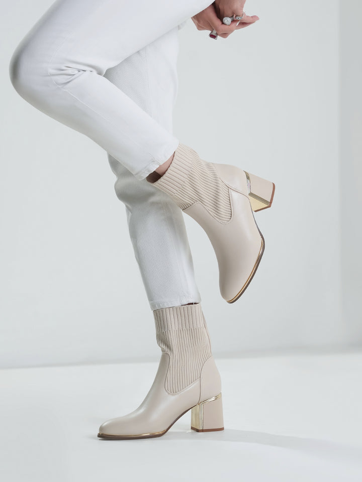 Women "AZALEE" Block Heel Ankle Boots