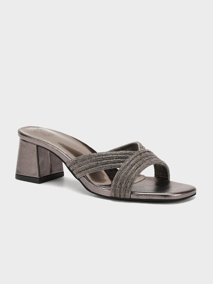 Women "CARISSA" Glamour Block Heel Sandals