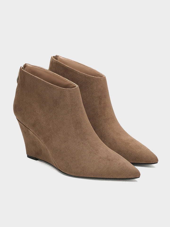 Women "ARIA" Comfort Wedge Ankle Boots
