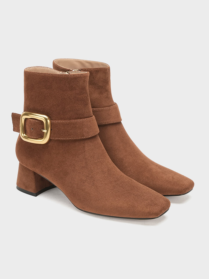 Women "CHLOE" Comfort Block Heel Boots