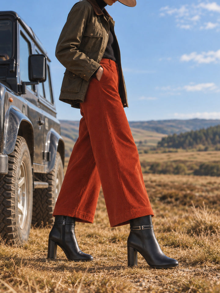Women "MYLA" Long Chunky Heel Boots