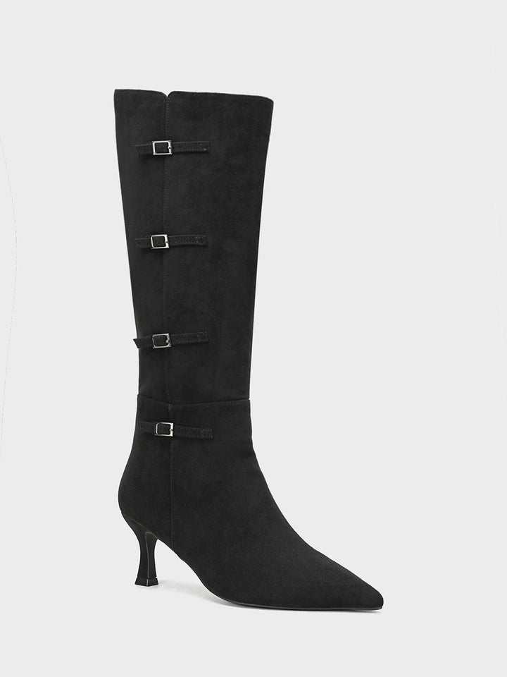 Women "ELIZA" Louis Heel Long Boots