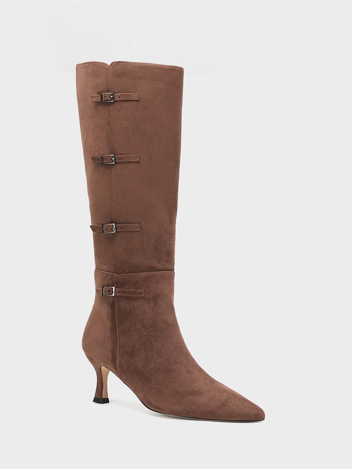 Women "ELIZA" Louis Heel Long Boots