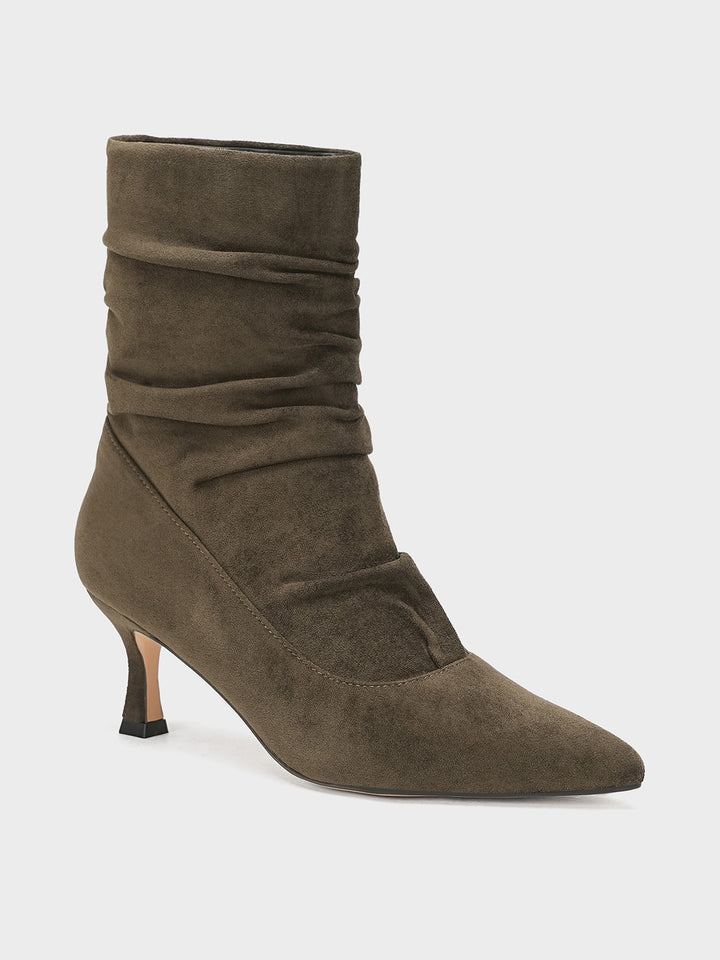 Women "HATTIE" Stylish Louis Heel Long Boots