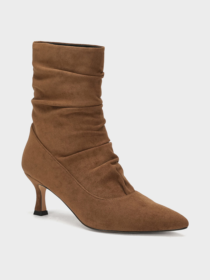 Women "HATTIE" Stylish Louis Heel Long Boots