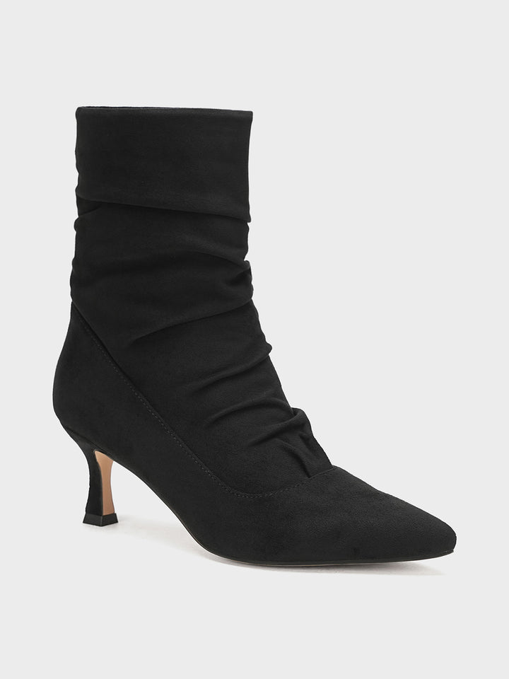 Women "HATTIE" Stylish Louis Heel Long Boots
