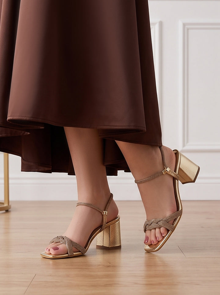 Women "CREED" Fancy Block Heel Sandals