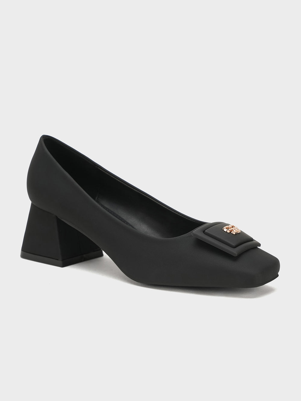 Women "ANISHA" Elegant Block Heel Courts