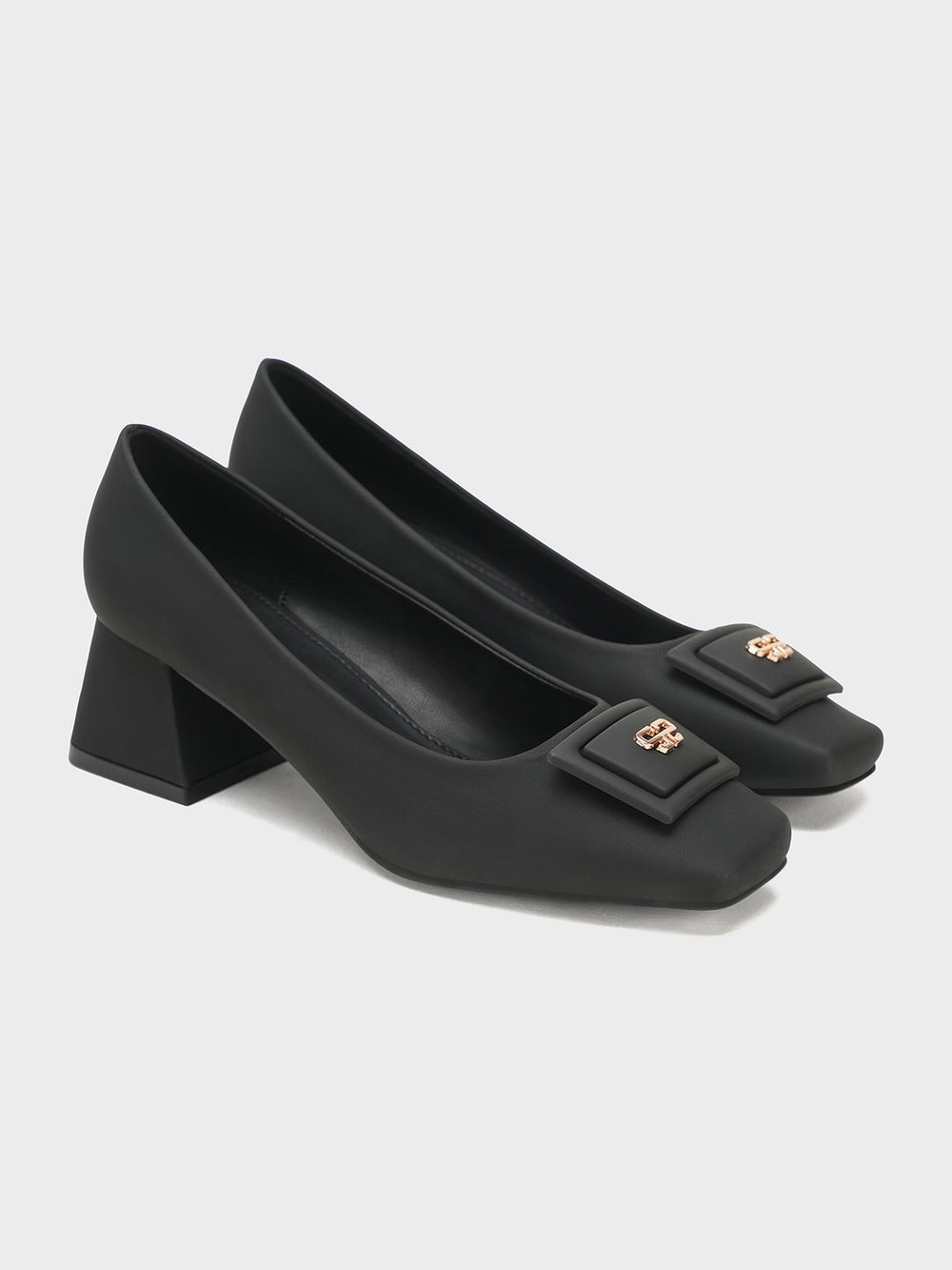 Women "ANISHA" Elegant Block Heel Courts