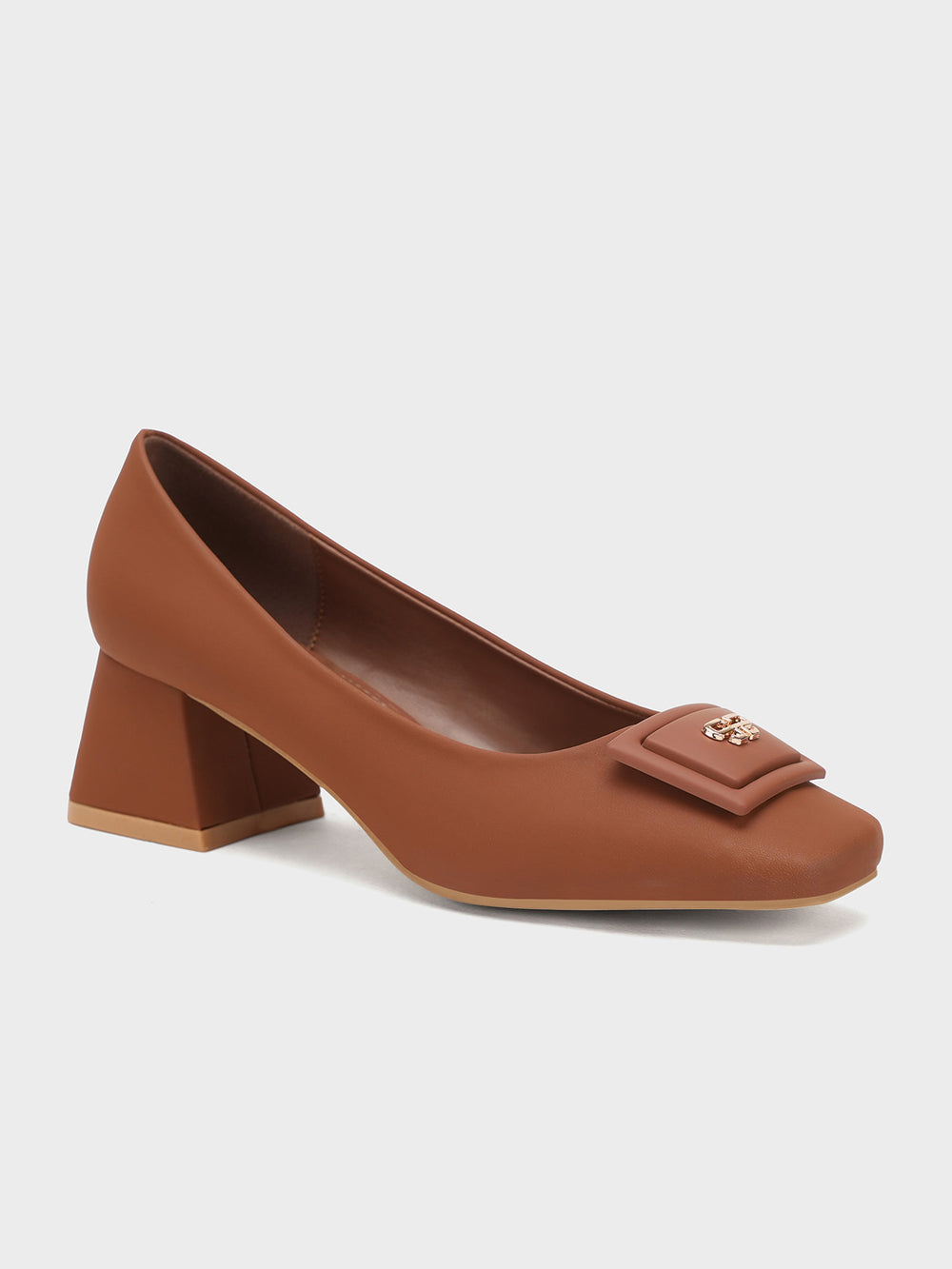 Women "ANISHA" Elegant Block Heel Courts