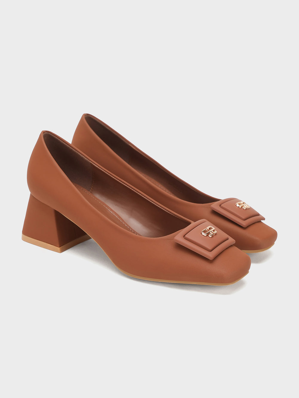 Women "ANISHA" Elegant Block Heel Courts