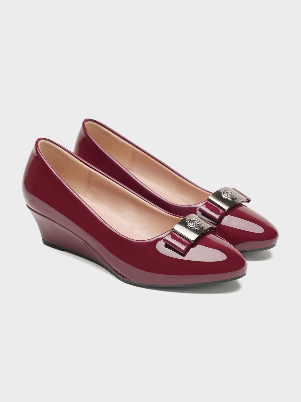 Women "RENU" Comfortable Wedge Heel Courts