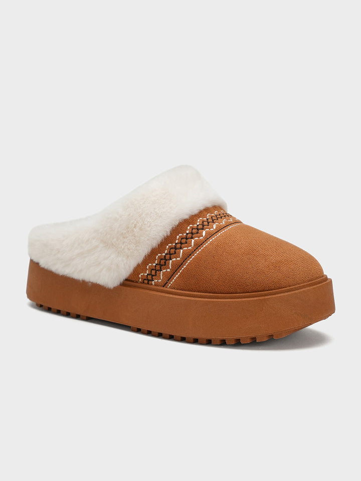Women "AARVI" Stylish Cosy Fur Designe Boots
