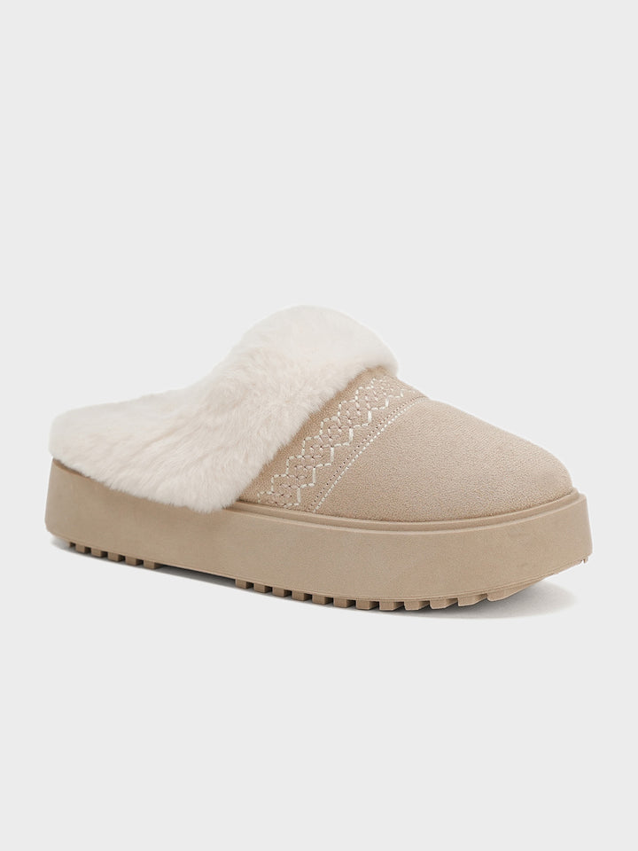 Women "AARVI" Stylish Cosy Fur Designe Boots