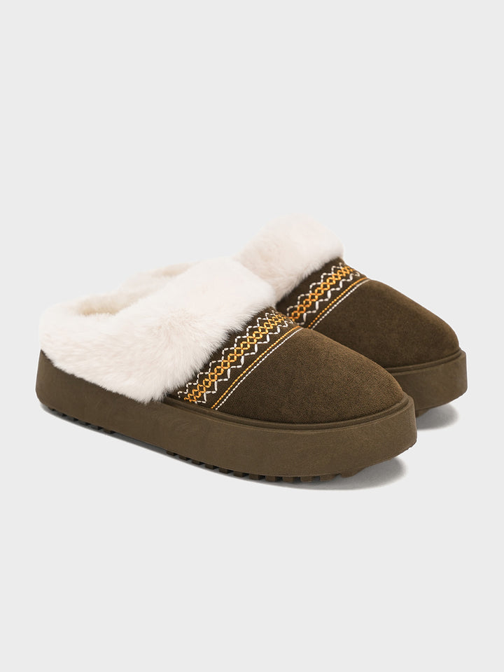 Women "AARVI" Stylish Cosy Fur Designe Boots