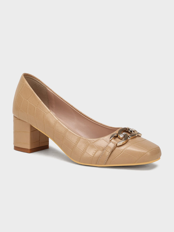 Women "RISHITA" Block Heel Court Shoes