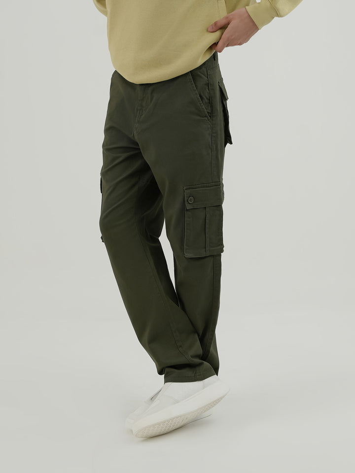 "AINSLEY" Woven Cargo Twill Trousers