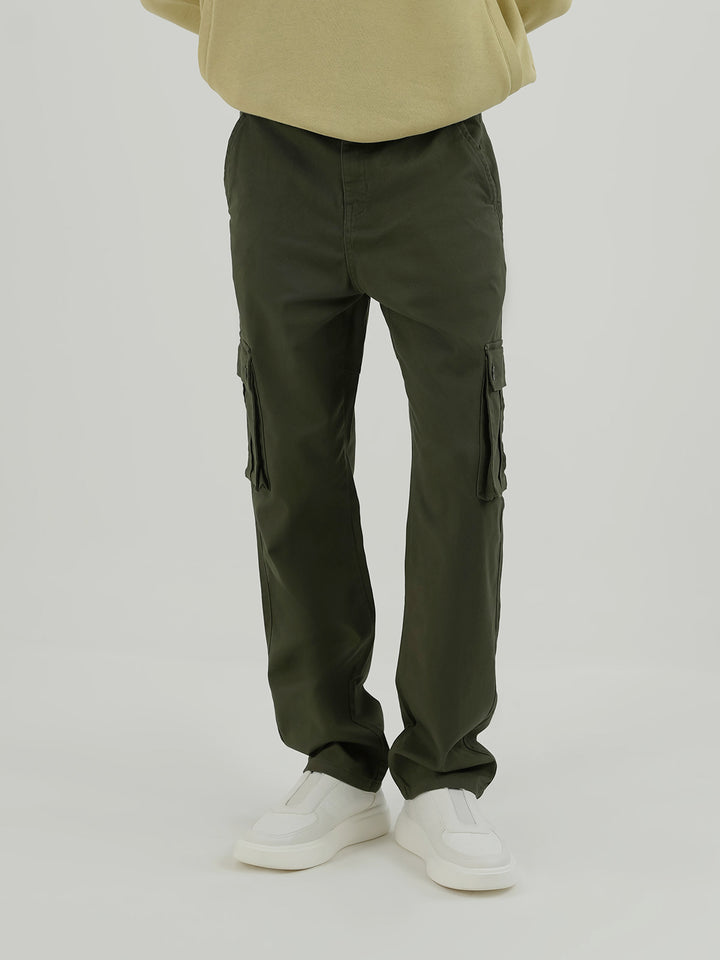 "AINSLEY" Woven Cargo Twill Trousers