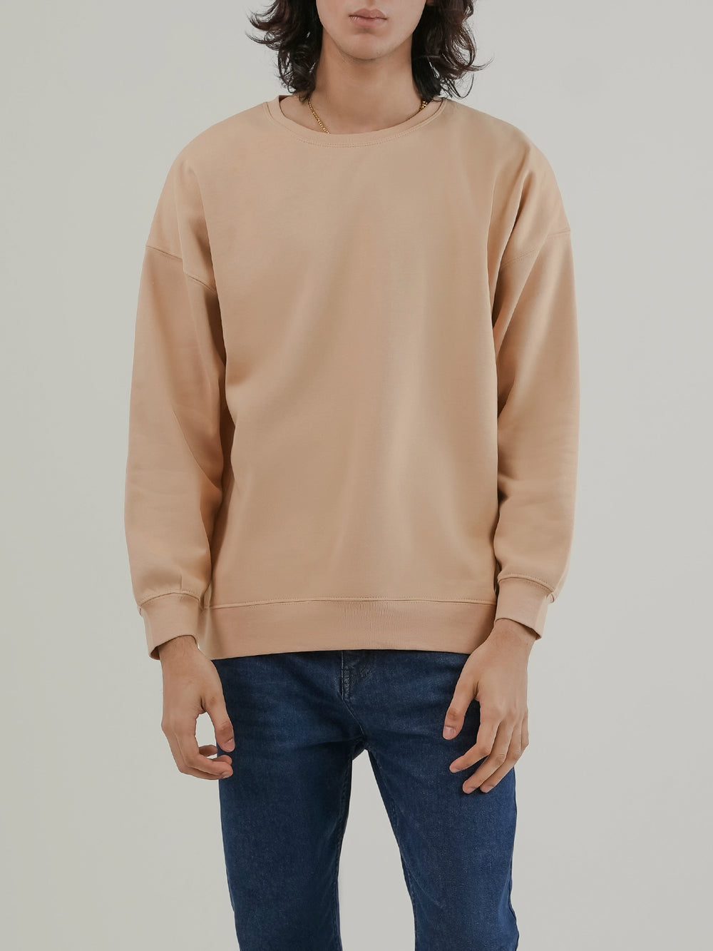 "BROOKE" Basic Style Fleece Sweatshirt