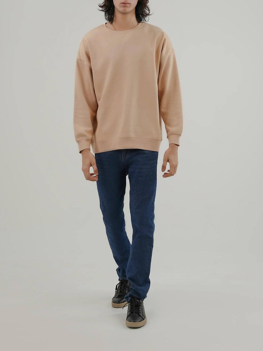 "BROOKE" Basic Style Fleece Sweatshirt
