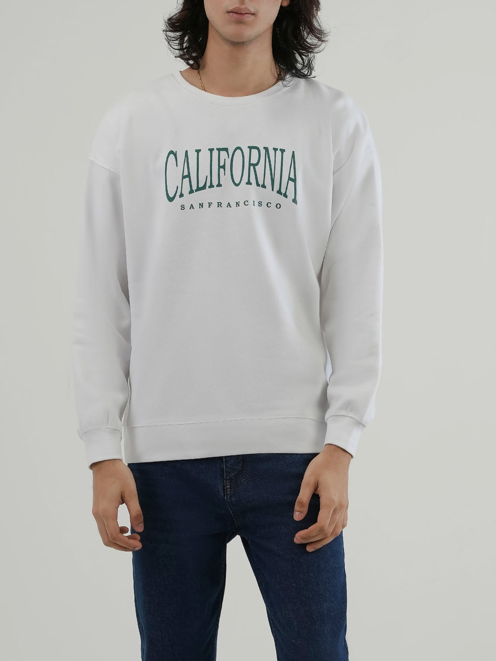 "BRENTLY" Drop Shoulder Fleece Sweatshirt