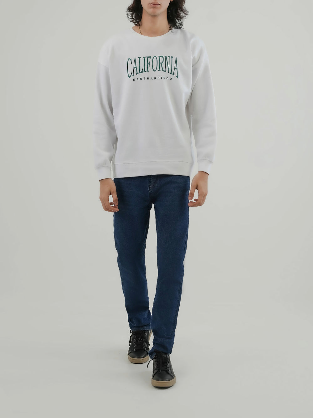 "BRENTLY" Drop Shoulder Fleece Sweatshirt