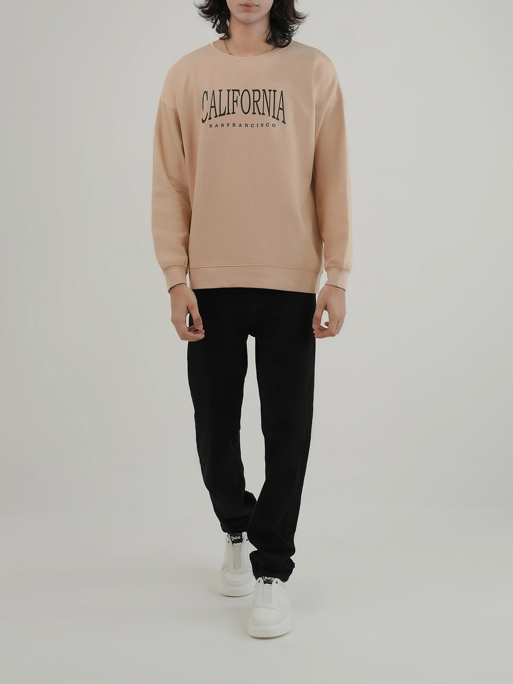 "BRENTLY" Drop Shoulder Fleece Sweatshirt