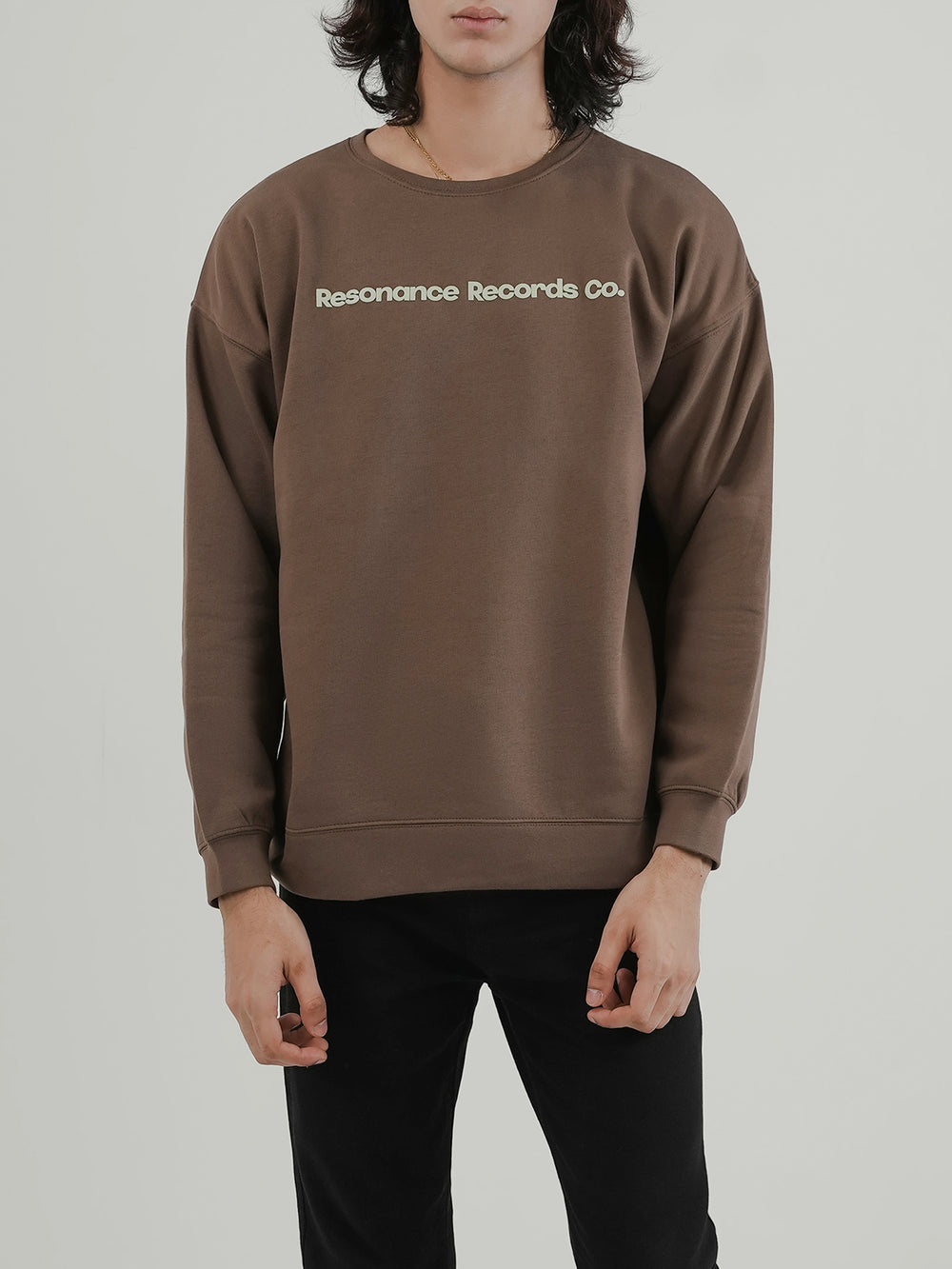"BRUCE" Drop Shoulder Fleece Sweatshirt