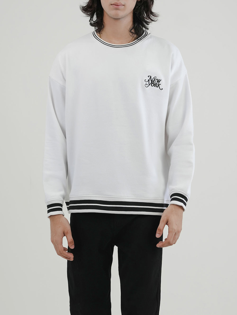"BUTLER" Drop Shoulder Fleece Sweatshirt