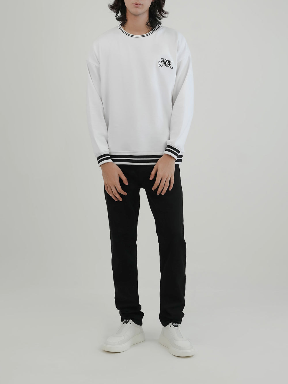 "BUTLER" Drop Shoulder Fleece Sweatshirt
