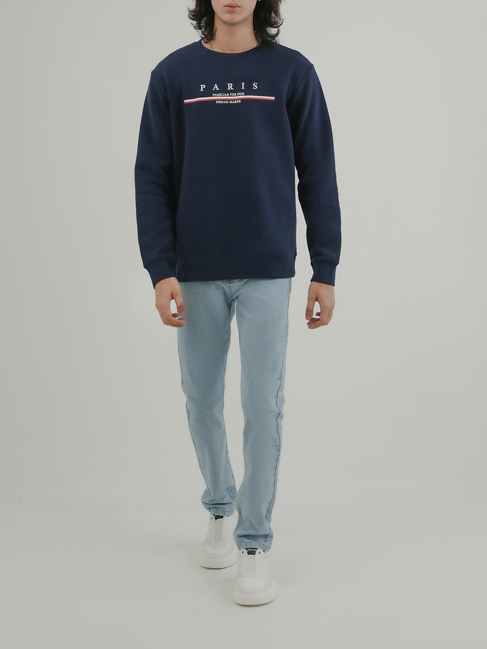 "CRUISE" Regular Fit Fleece Sweatshirt