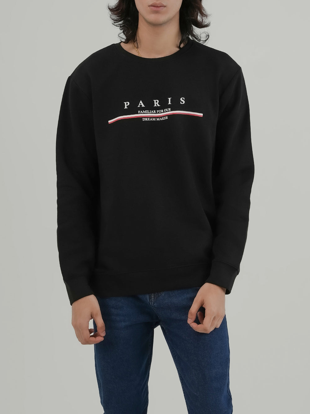 "CRUISE" Regular Fit Fleece Sweatshirt