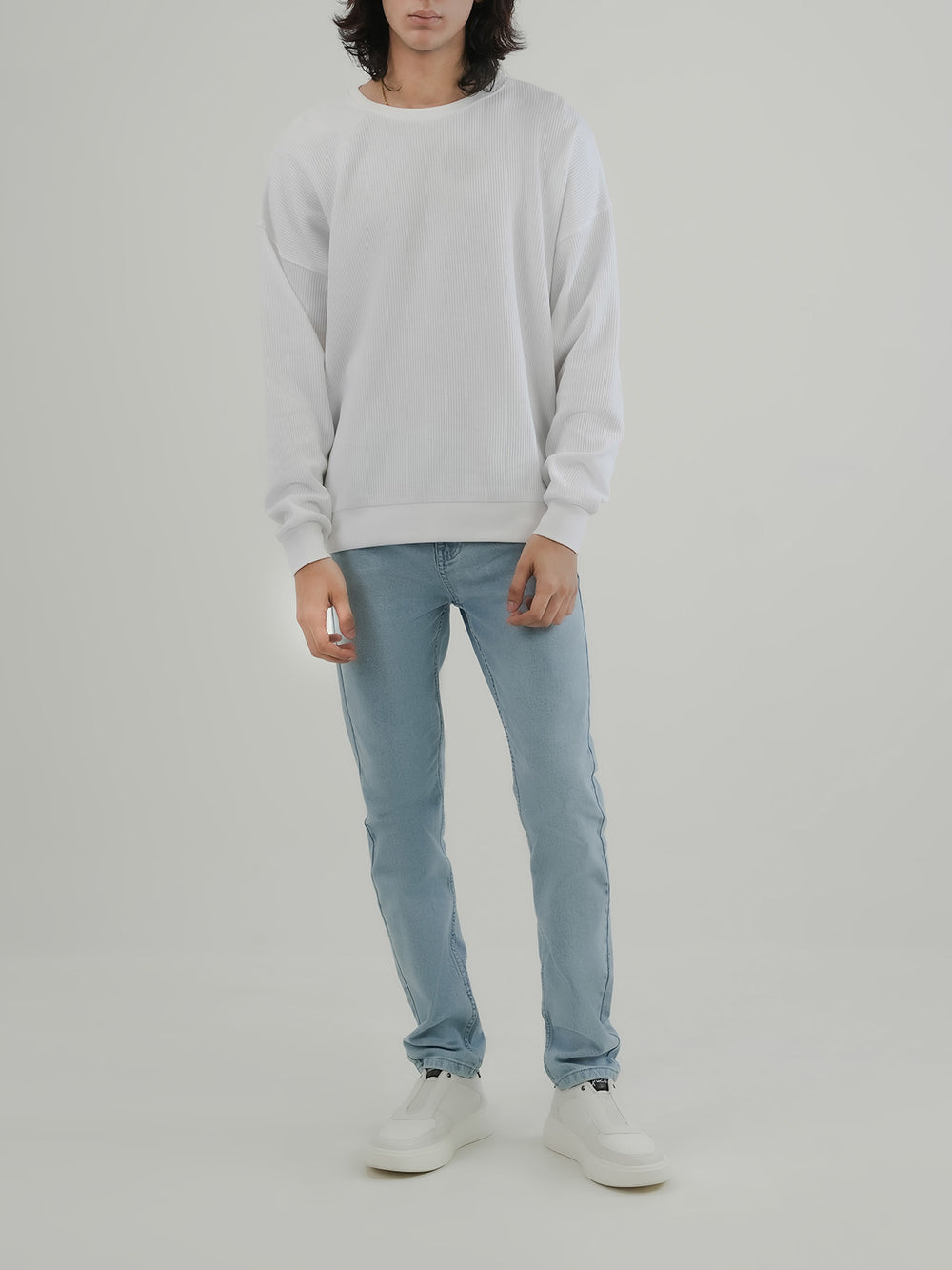 "CROSBY" Drop Shoulder Fleece Sweatshirt