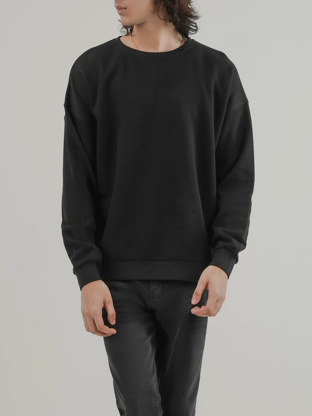 "CROSBY" Drop Shoulder Fleece Sweatshirt