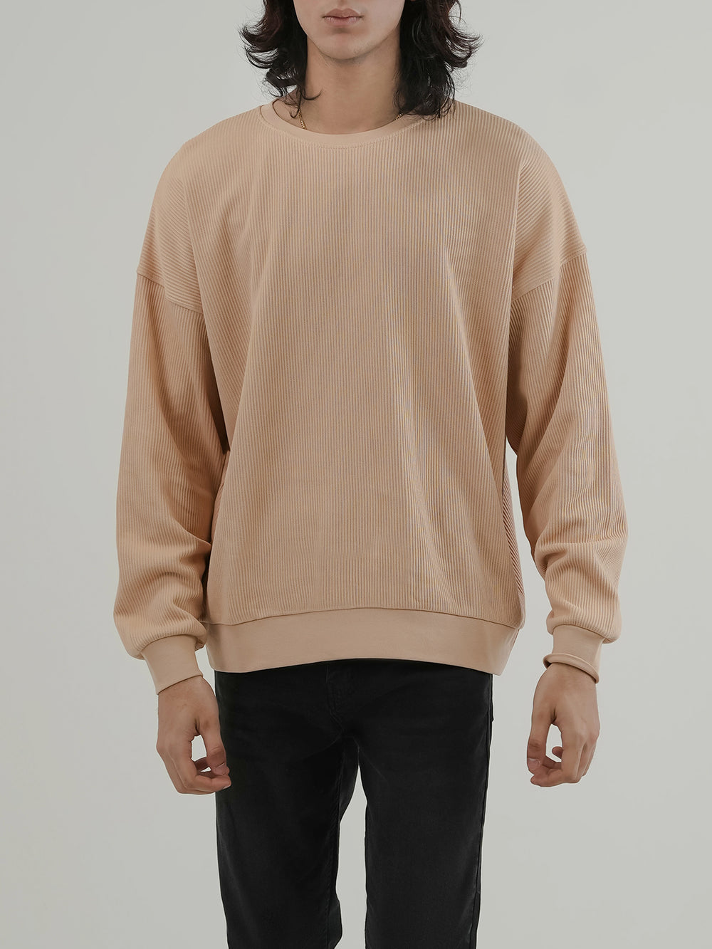"CROSBY" Drop Shoulder Fleece Sweatshirt