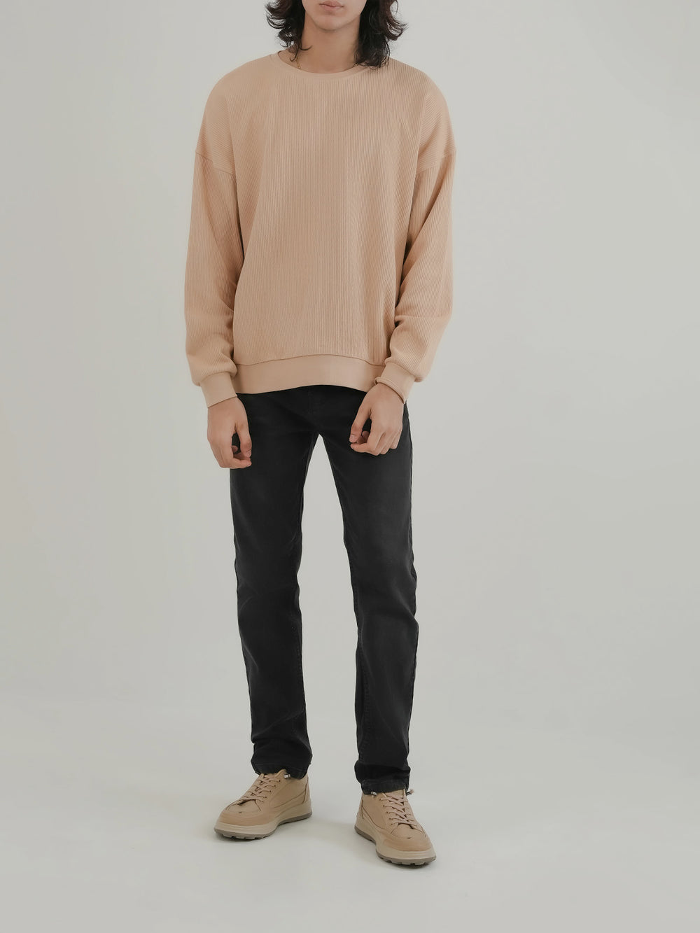 "CROSBY" Drop Shoulder Fleece Sweatshirt