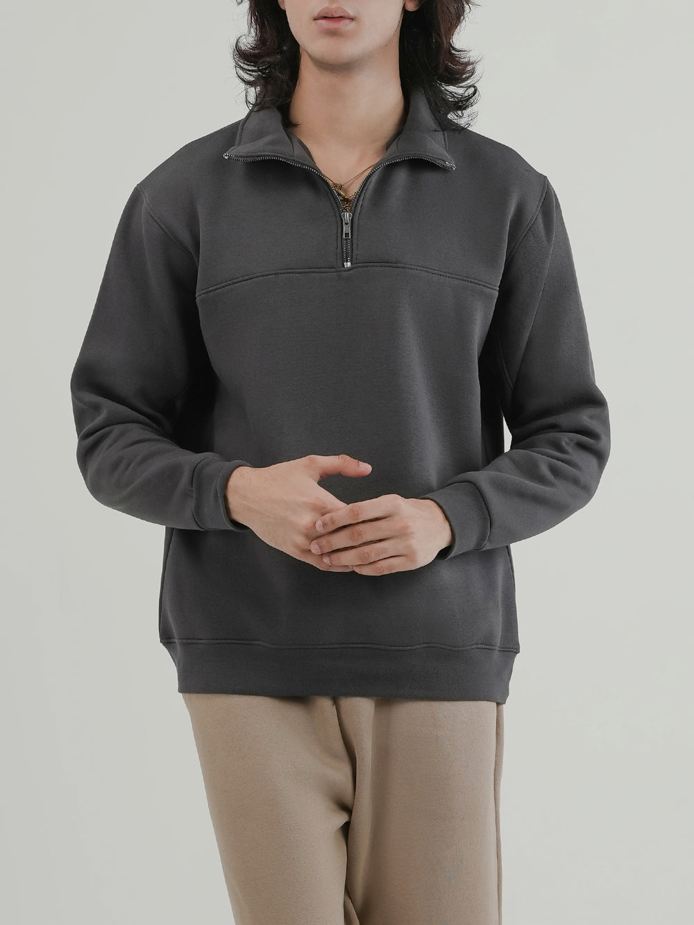 "CITRINE" Regular Fit Fleece Sweatshirt