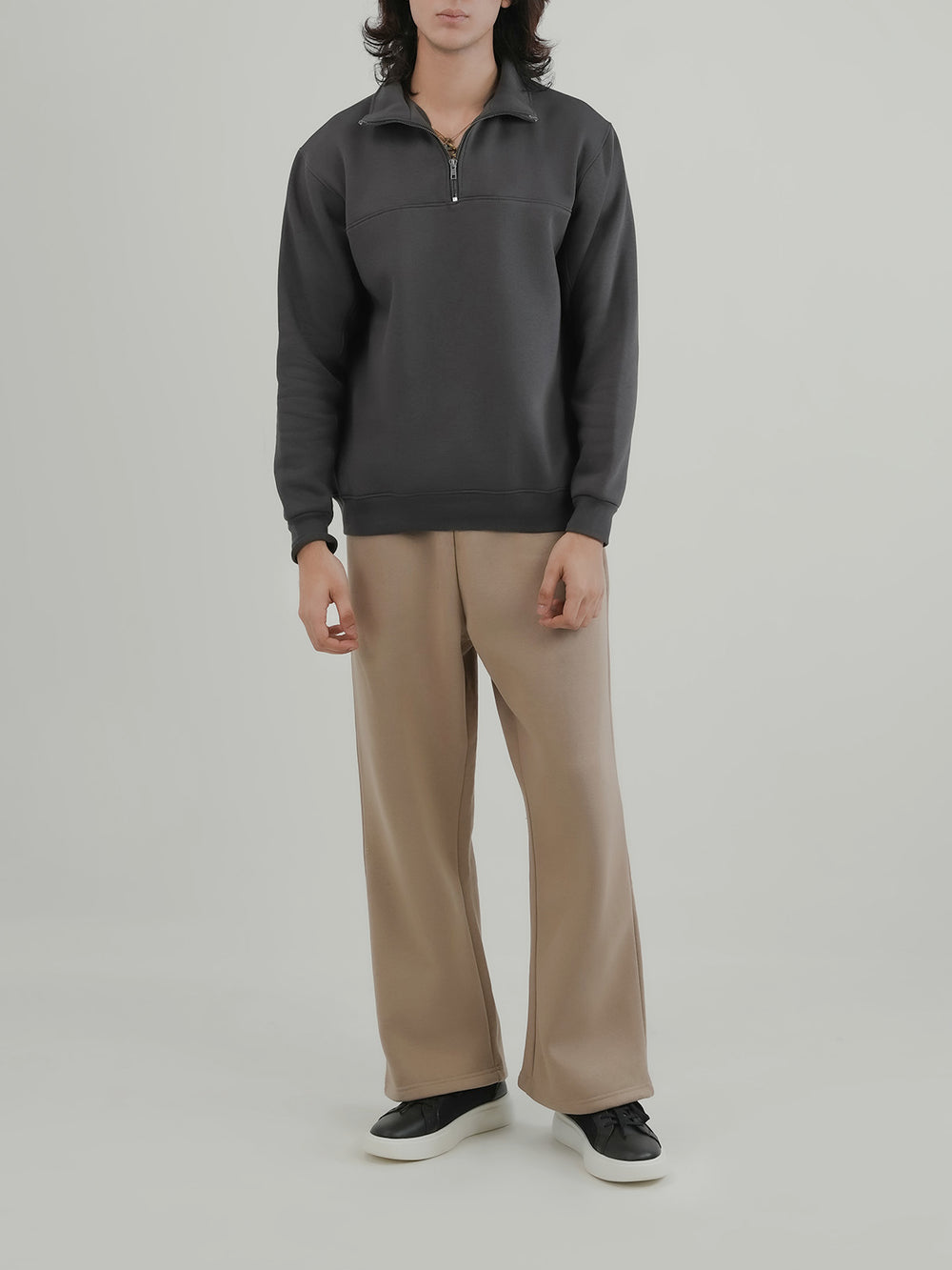 "CITRINE" Regular Fit Fleece Sweatshirt