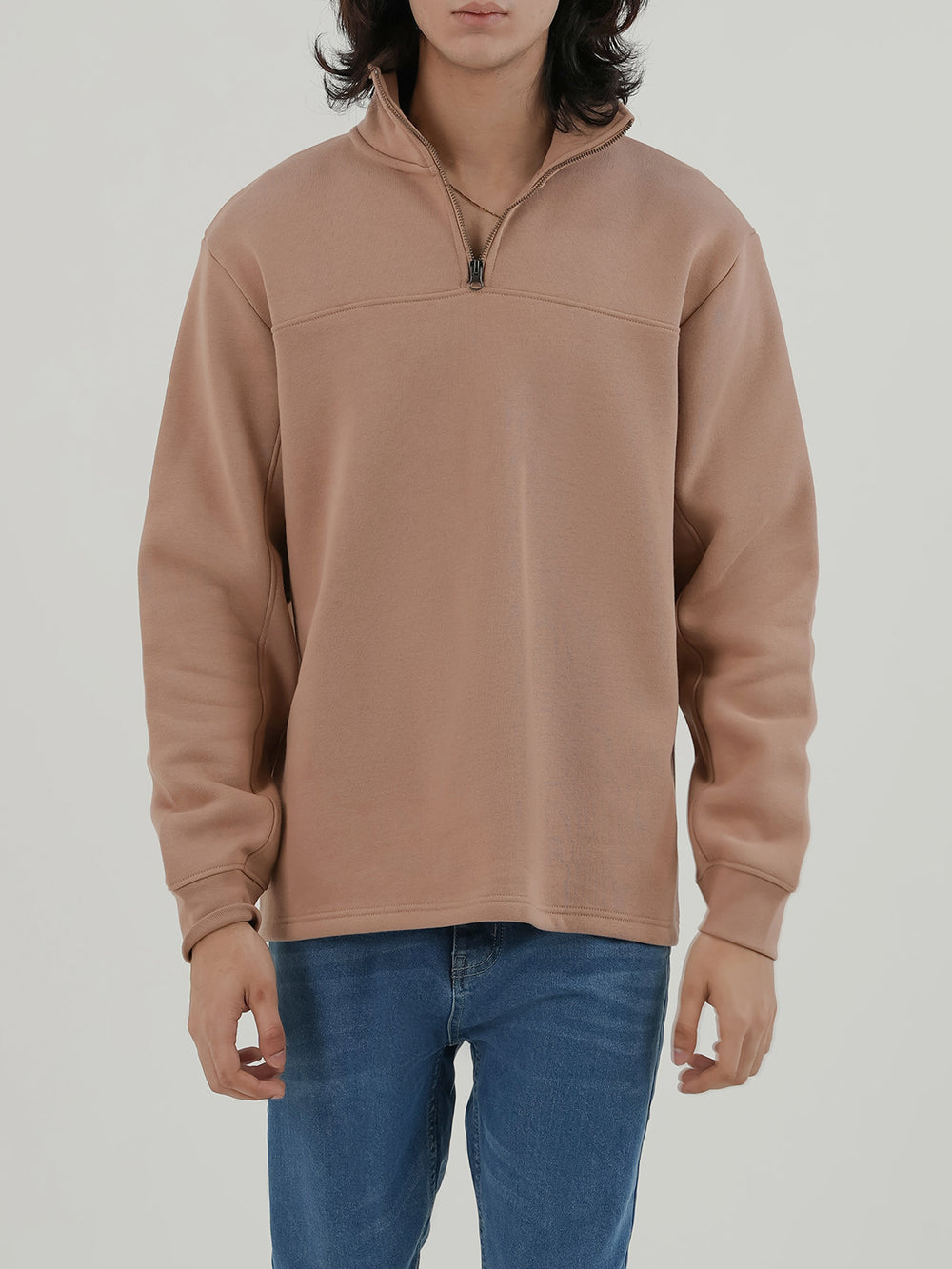 "CITRINE" Regular Fit Fleece Sweatshirt