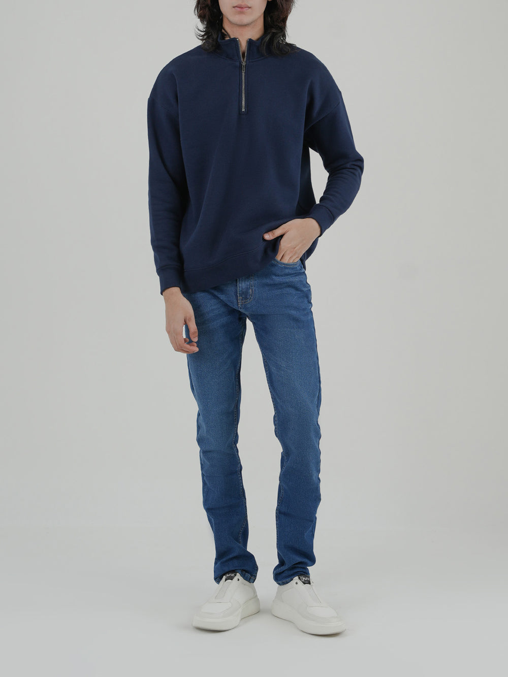 "CHELSA" Drop Shoulder Fleece Sweatshirt