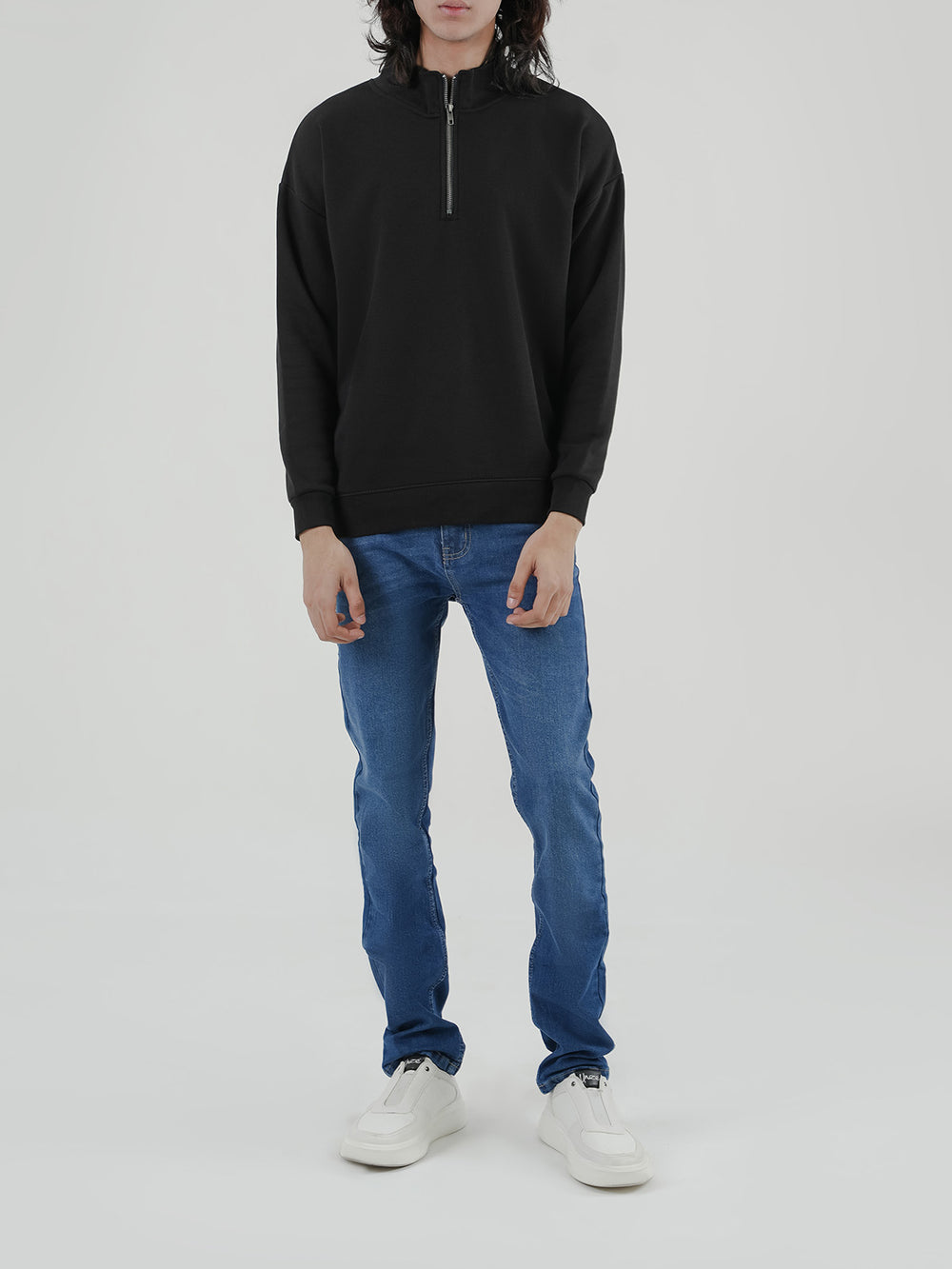 "CHELSA" Drop Shoulder Fleece Sweatshirt