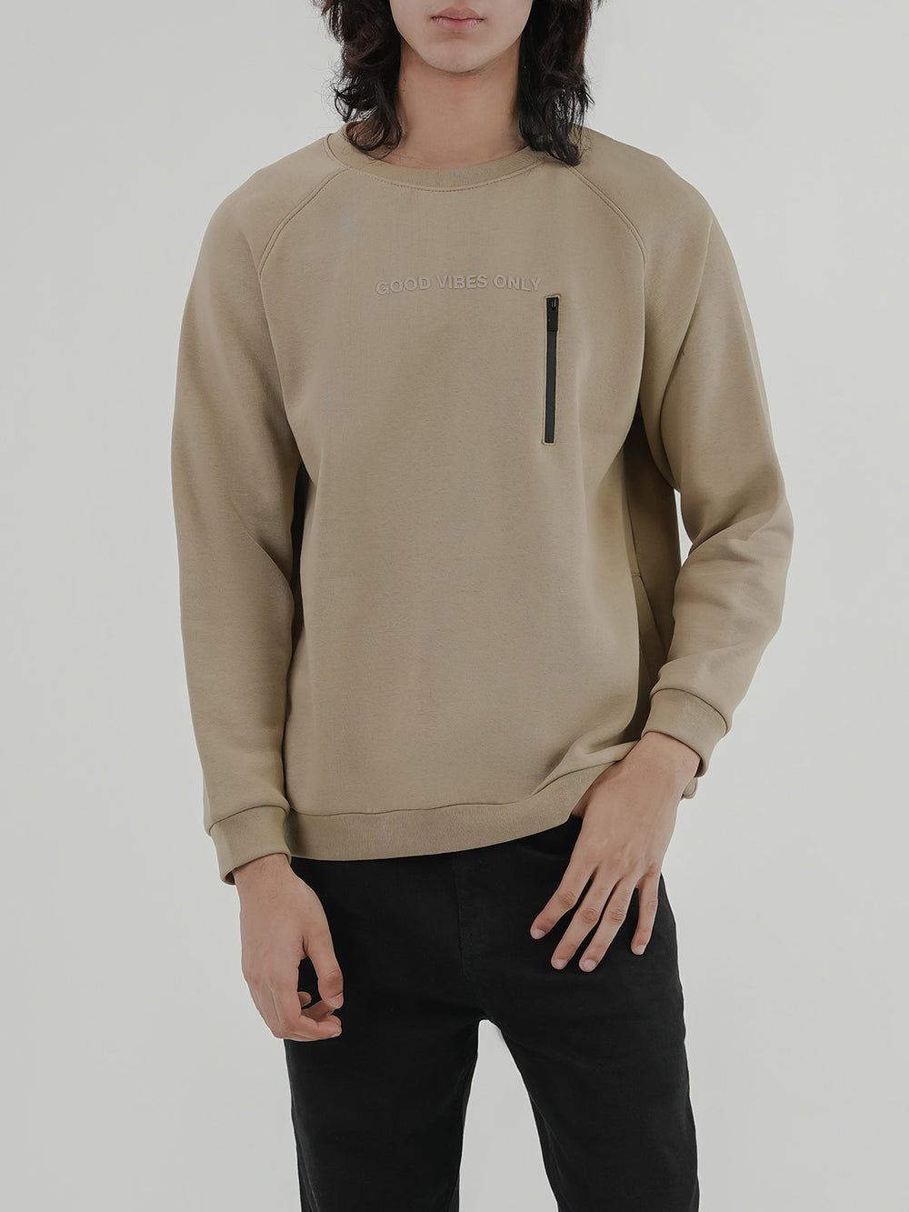 "CATLIN" Cozy Graphic Fleece Sweatshirt