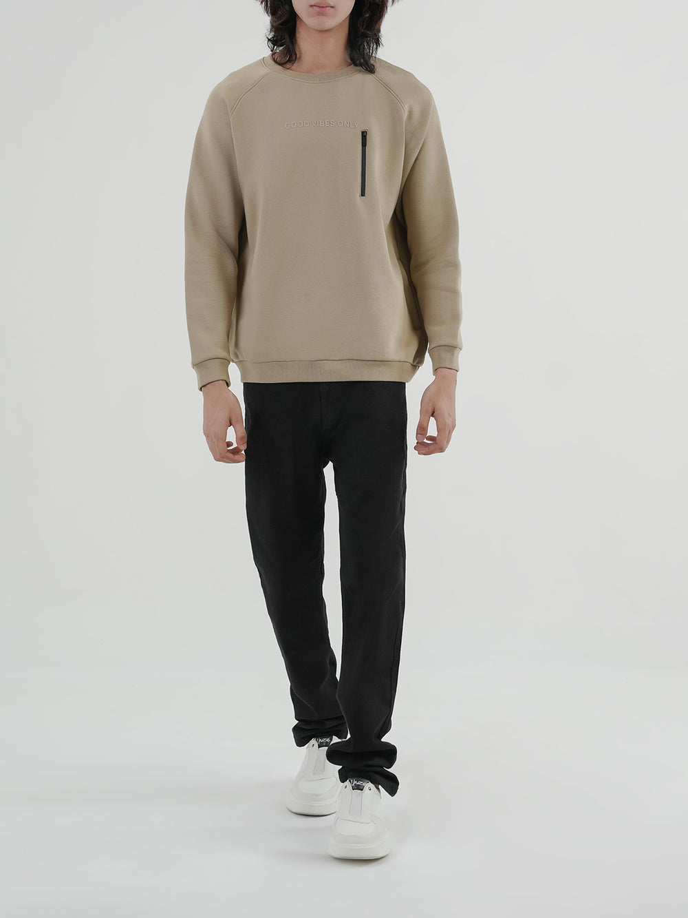"CATLIN" Cozy Graphic Fleece Sweatshirt