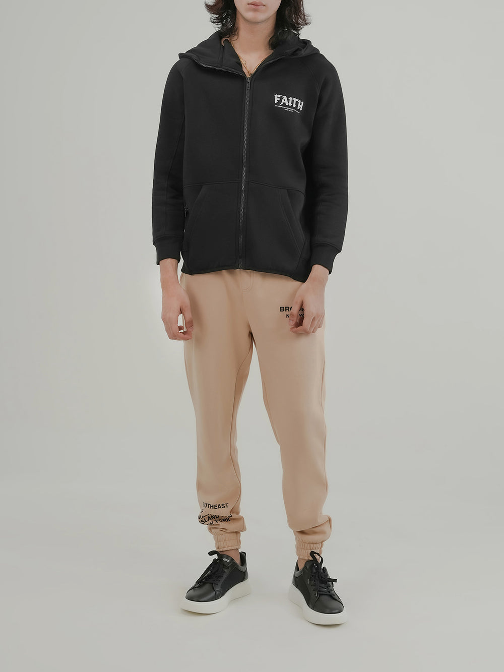 "ANNOT" Warm Zipper Fleece Hoodie