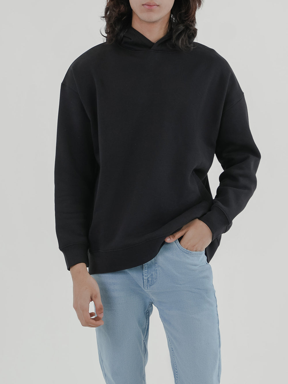 "BAUER" Drop Shoulder Fleece Hoodie